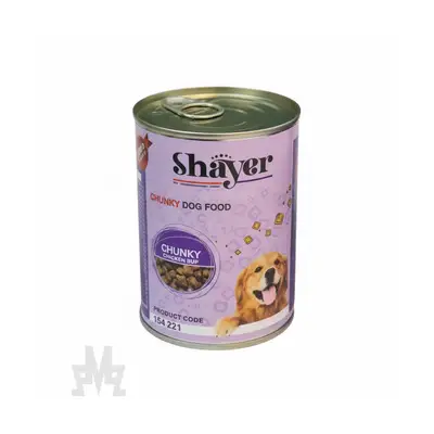 کنسرو غذای سگ شایر چانکی طعم مرغ و گوشت ۴۰۰ گرم