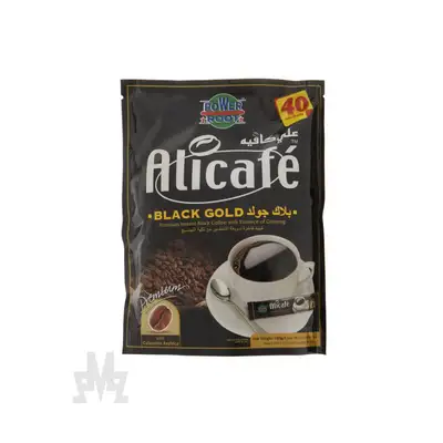 پودر قهوه علی کافه مدل Black Gold - 40 ساشه 2.5 گرمی